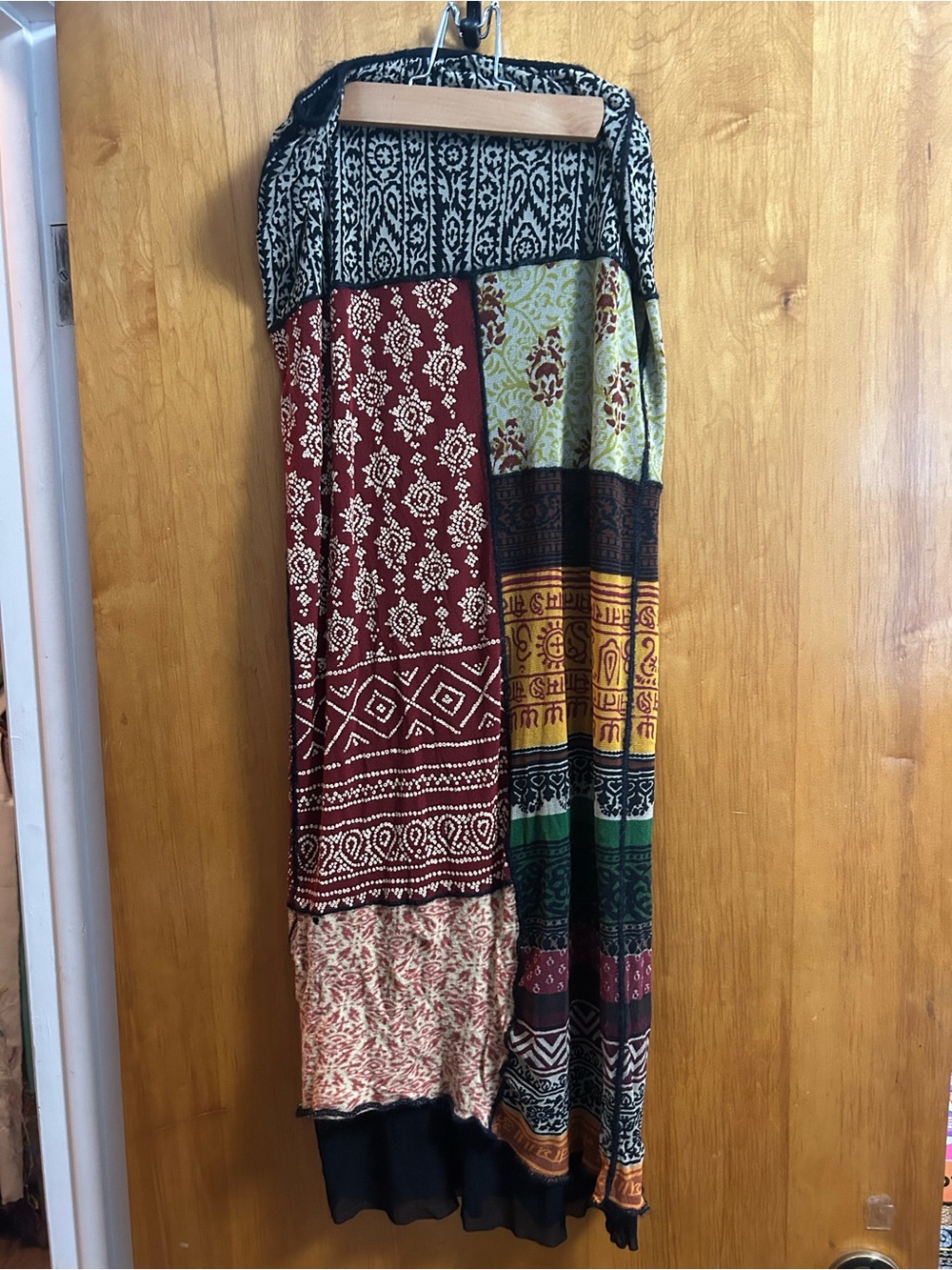 Jean Paul Gaultier Multicolor Patchwork Maxi Skirt